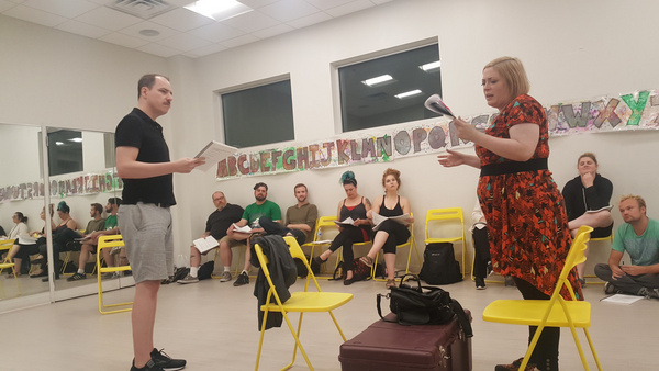 Photo Flash: Rehearsals Underway For Cowardly Scarecrow's CABARET Opening In October 