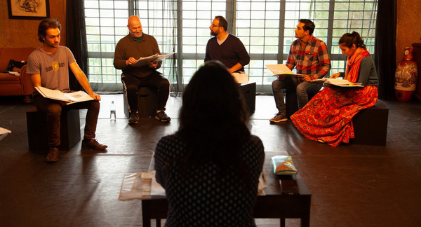 Photo Flash: Inside Rehearsals Of THE GOLDEN THRESHOLD At Live & In Color 