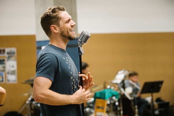 Photo Flash: In Rehearsal with THE WRONG MAN, Previews Begin Tonight Image