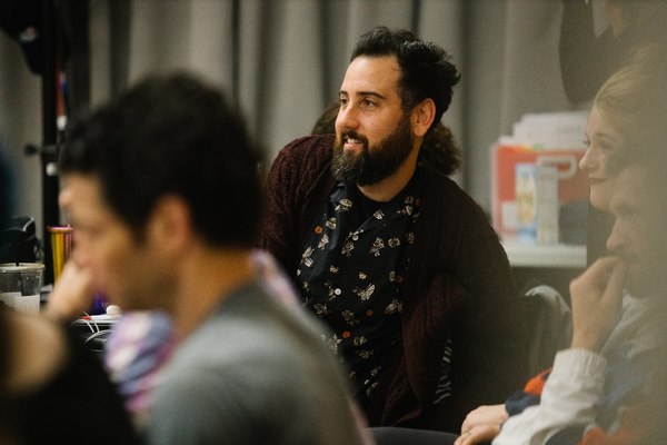 Photo Flash: In Rehearsal with THE WRONG MAN, Previews Begin Tonight Image