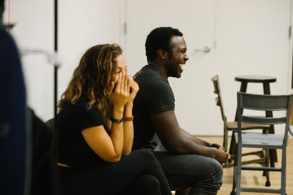 Photo Flash: In Rehearsal with THE WRONG MAN, Previews Begin Tonight Image