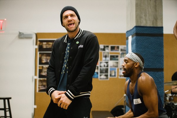 Photo Flash: In Rehearsal with THE WRONG MAN, Previews Begin Tonight Image
