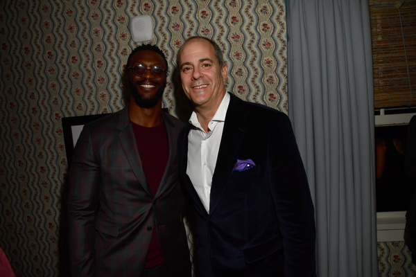 Aldis Hodge and Chief Creative Office, CBS Corporation, Chairman and CEO of Showtime  Photo