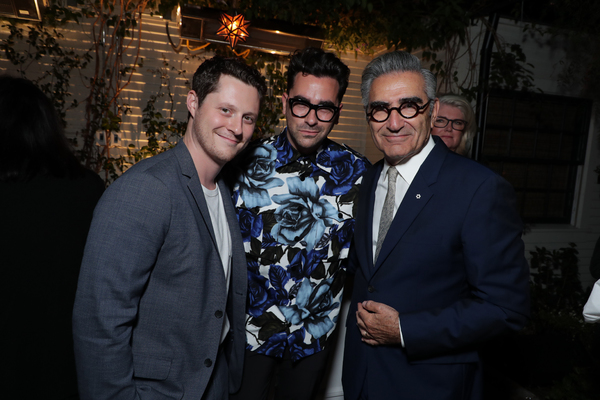 Noah Reid, Dan Levy and Eugene Levy  Photo