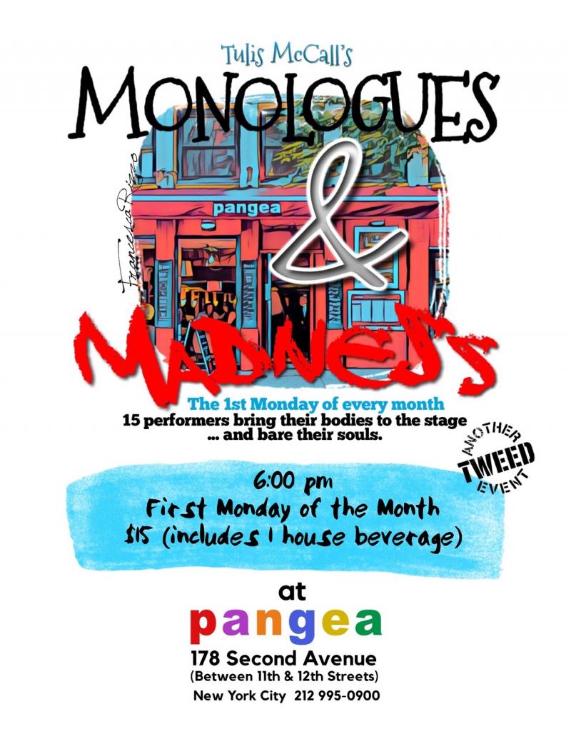 Review: MONOLOGUES AND MADNESS Brings Artists Together at Pangea Image