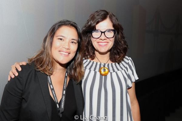 Director/Writer Diane Paragas with her co-writer Annie Howell. photo by Lia Chang Photo