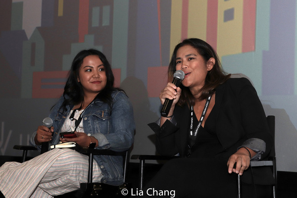 Moderator Kat Evasco and Director/Writer Diane Paragas. Photo by Lia Chang Photo