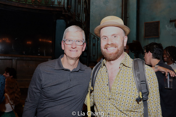 Apple''s CEO Tim Cook and Liam Robinson Photo