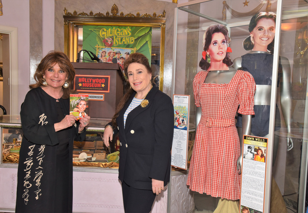 Dawn Wells and Donelle Dadivan with Exhibit Photo
