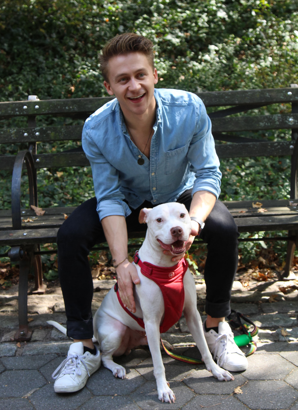 Tails of Broadway: WICKED's Riley Costello Plays Around with Ryder! Image