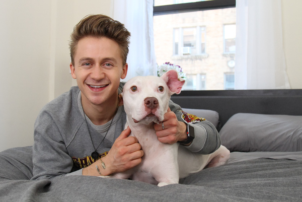 Tails of Broadway: WICKED's Riley Costello Plays Around with Ryder! Image
