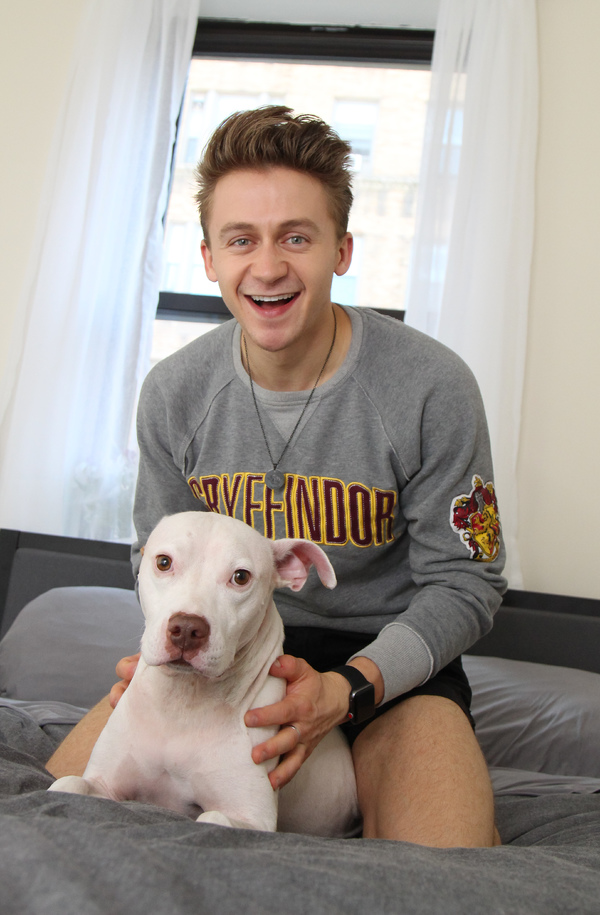 Tails of Broadway: WICKED's Riley Costello Plays Around with Ryder! Image