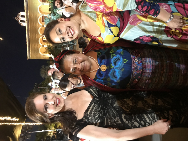 Camille Zamora, Nobel Laureate Rigoberta Menchu, and Monica Yunus Photo