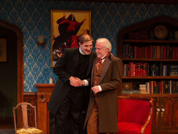(L-R) Nathan Whitmer as James Morell and David Bryan Jackson as Mr. Burgess in Candid Photo
