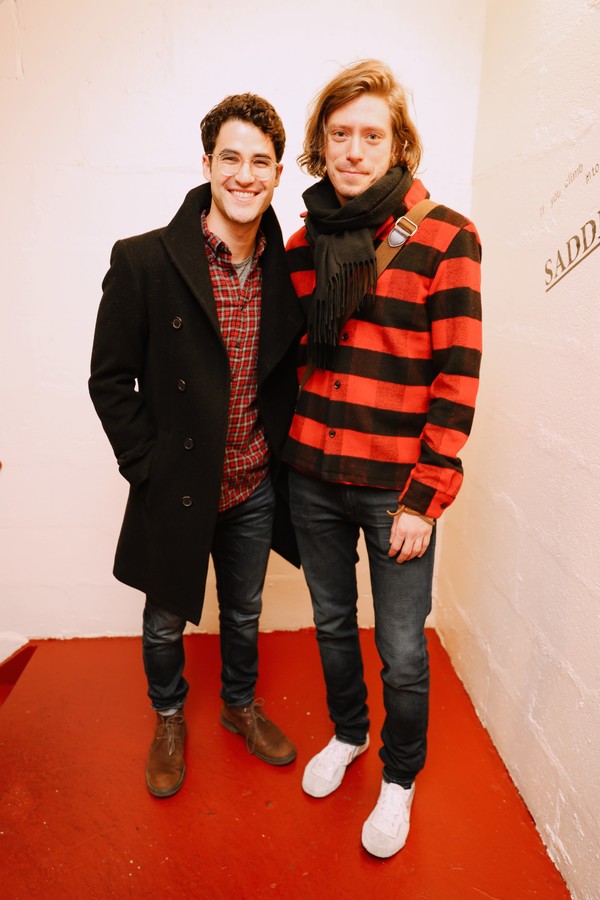Photo Flash: Darren Criss and Lena Hall Stop By OKLAHOMA! On Broadway Image