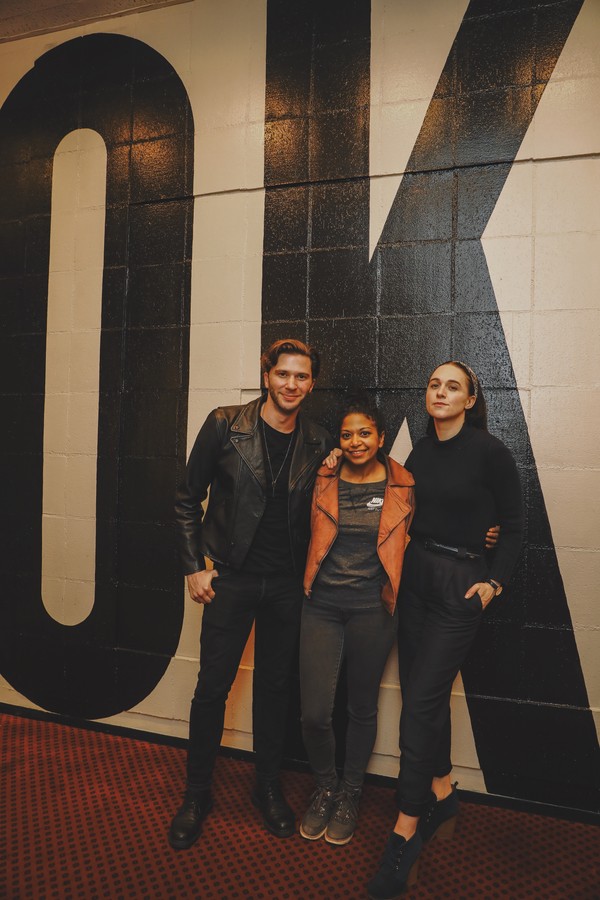 Photo Flash: Darren Criss and Lena Hall Stop By OKLAHOMA! On Broadway Image