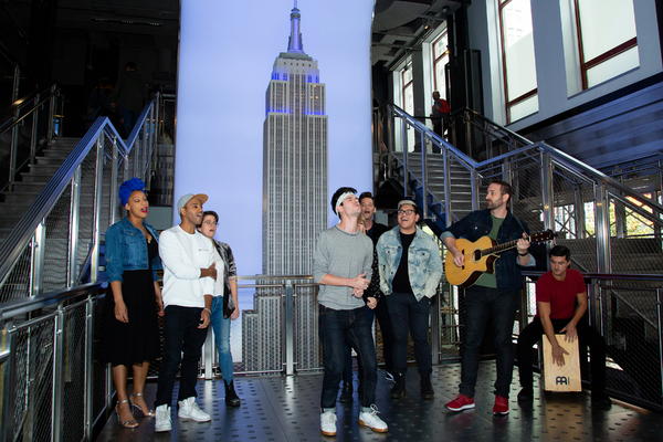 Photo Coverage: THE LIGHTNING THIEF Company Poses Atop the Empire State Building! Image