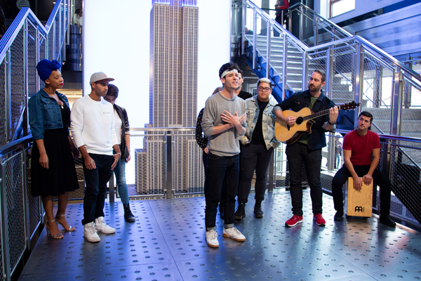 Photo Coverage: THE LIGHTNING THIEF Company Poses Atop the Empire State Building! Image