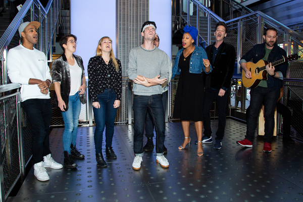 Photo Coverage: THE LIGHTNING THIEF Company Poses Atop the Empire State Building! Image