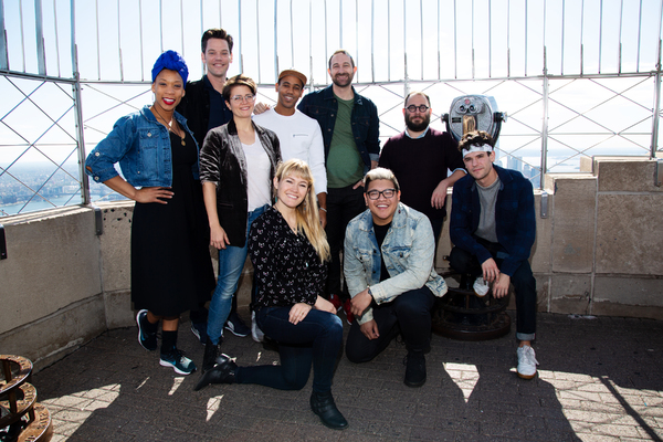 Photo Coverage: THE LIGHTNING THIEF Company Poses Atop the Empire State Building! Image