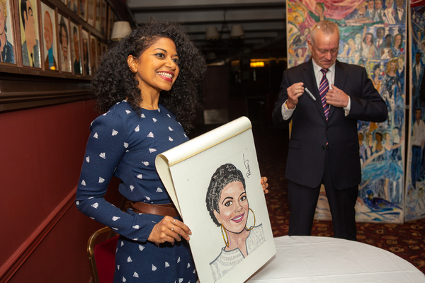 Rebecca Naomi Jones Receives Sardi's Portrait Photo