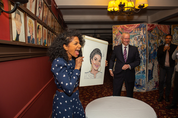 Rebecca Naomi Jones Receives Sardi's Portrait Photo