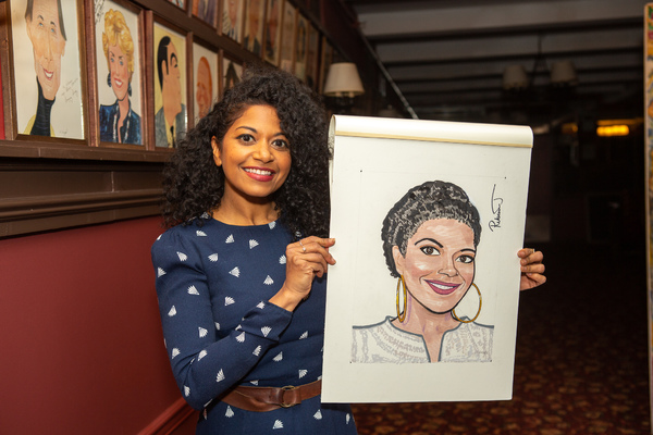 Rebecca Naomi Jones Receives Sardi's Portrait Photo