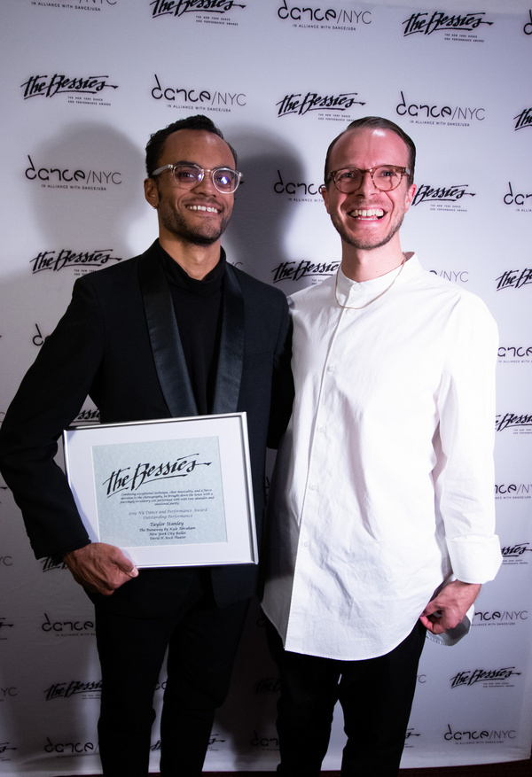 (L:) The 2019 Outstanding Performer Bessie winner Taylor Stanley, honored for his wor Photo