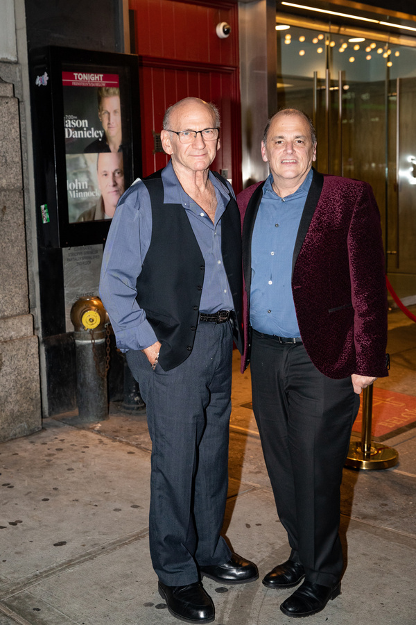 Dave Liebman and John Minnock outside of Feinstein''s/54 Below on September 20, 2019  Photo