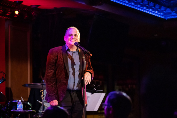 John Minnock on stage at Feinstein''s/54 Below on September 20, 2019    Photo by Lesl Photo