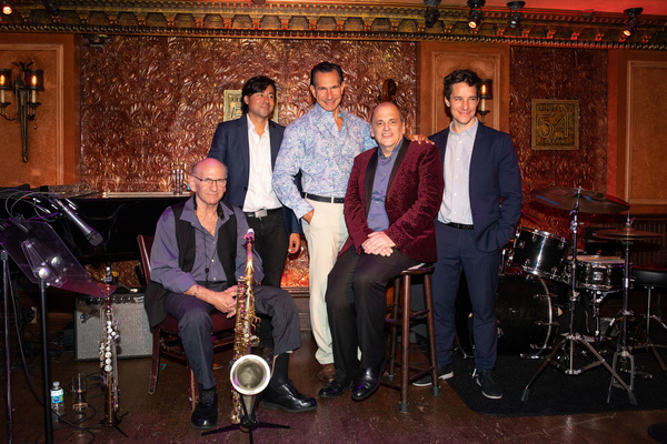 Dave Liebman, Carlos Mena, Enrique Haneine, John Minnock and Pablo Eluchans on stage  Photo