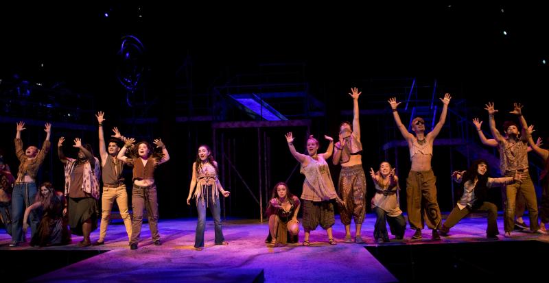 Review: Peace, Love, and the Sun Shines in Theatre UAB's HAIR: THE AMERICAN TRIBAL LOVE-ROCK MUSICAL at Alys Stephens Center. Image