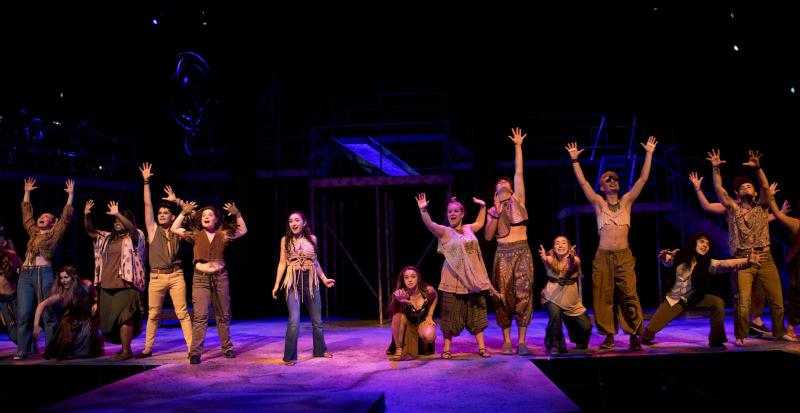 Review: Peace, Love, and the Sun Shines in Theatre UAB's HAIR: THE AMERICAN TRIBAL LOVE-ROCK MUSICAL at Alys Stephens Center. 