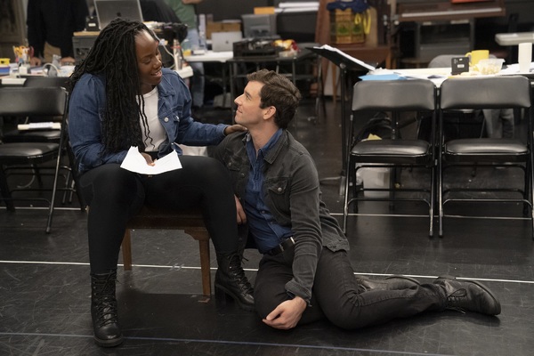Crystal Lucas-Perry and Michael Urie Photo