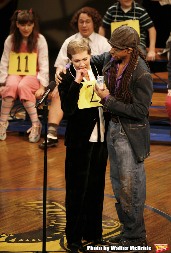 Julie Andrews and Derrick Baskin during Kid's Night On Broadway, join the gang at THE Photo