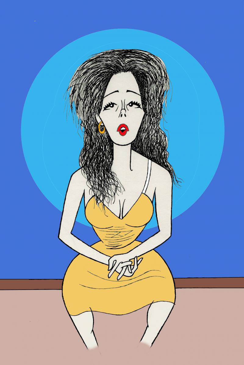 BWW Exclusive: Ken Fallin Draws the Stage - Marisa Tomei in THE ROSE TATTOO Image