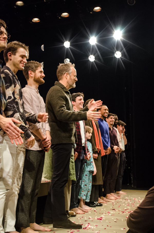 John Benjamin Hickey and the company of 'The Inheritance' Photo