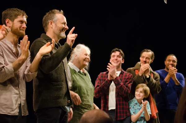 John Benjamin Hickey, Lois Smith and the company of 'The Inheritance' Photo