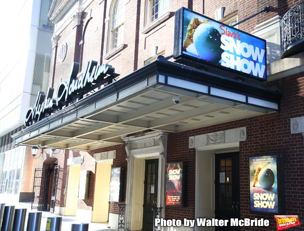 Theatre Marquee unveiling for "Slava's Snow Show" at the Stephen Sondheim Theatre on  Photo