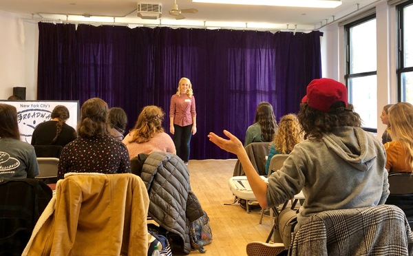 Photo Flash: Jackie Burns Inspires Students at One Day Master Class with Broadway Artists Alliance Image