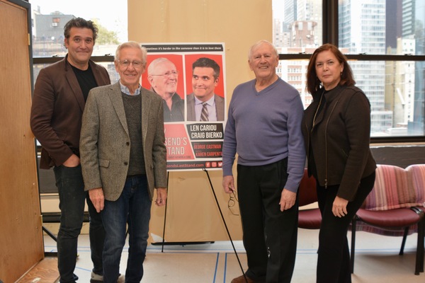 Craig Bierko, George Eastman,  Len Cariou and Karen Carpenter Photo