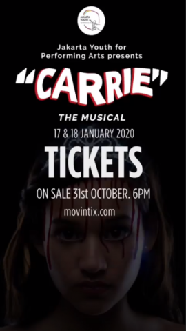 BWW Previews: CARRIE to Terror Jakarta Next January, Produced by JAKARTA YOUTH FOR PERFORMING ARTS 