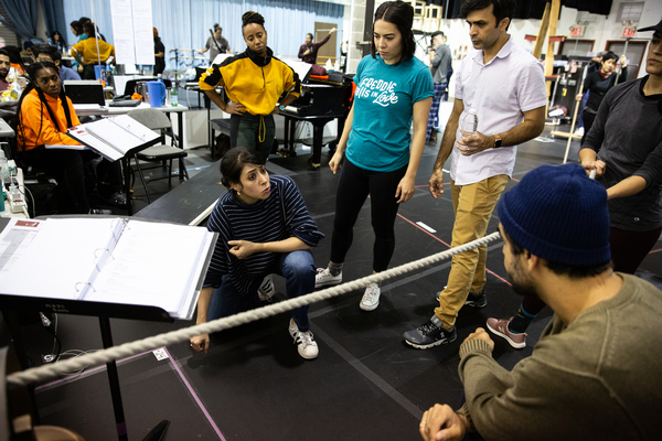 Director Rachel Chavkin and actors Photo