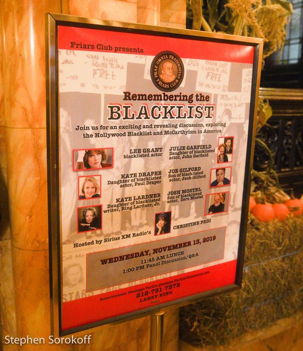 Photo Coverage: Christine Pedi Hosts REMEMBERING THE BLACKLIST at Friars Club 