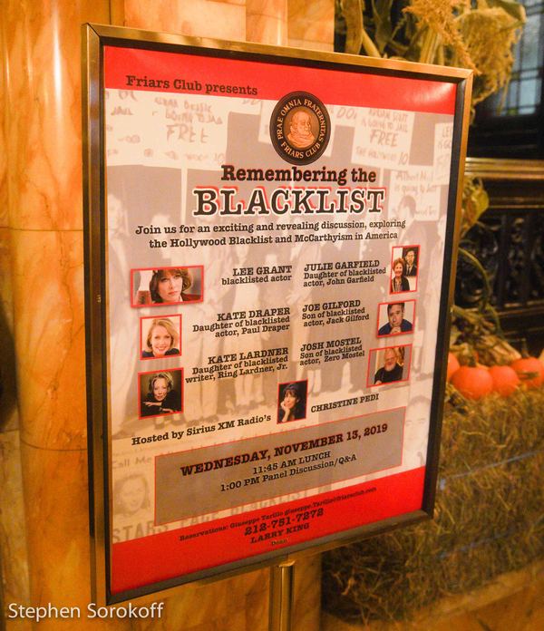 Photo Coverage: Christine Pedi Hosts REMEMBERING THE BLACKLIST at Friars Club Image