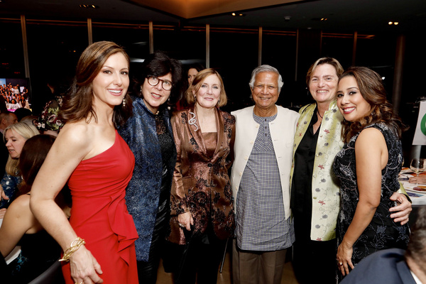 Camille Zamora, Francesca Zambello, Ann Ziff, Muhammad Yunus, Susan Davis, and Monica Photo