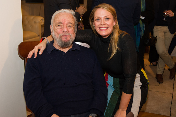 Stephen Sondheim and Elizabeth Stanley
 Photo