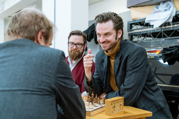 Photo Flash: Inside Rehearsal For RAVENS: SPASSKY VS. FISCHER at Hampstead Theatre 