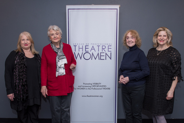 League of Professional Theatre Women''s Co-President Shellen Luben, Dame Angela Lansb Photo