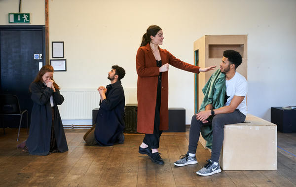 Photo Flash: Inside Rehearsal For HUNGER at Arcola 